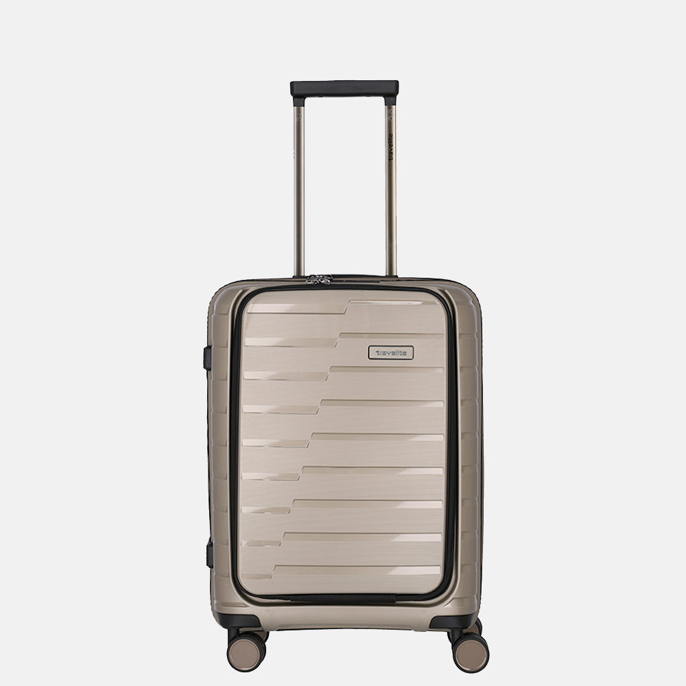 Travelite Air Base Handbagage koffers zilver, goud en bruin